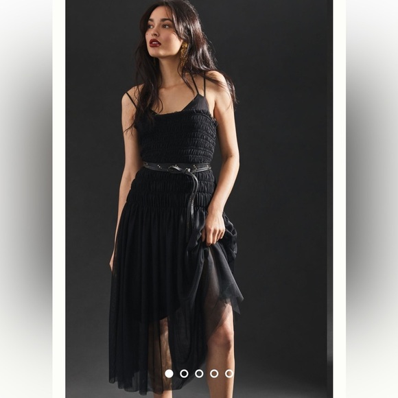 ANTHROPOLOGIE NWT Strappy Tulle Dress Size XS. - Picture 2 of 13